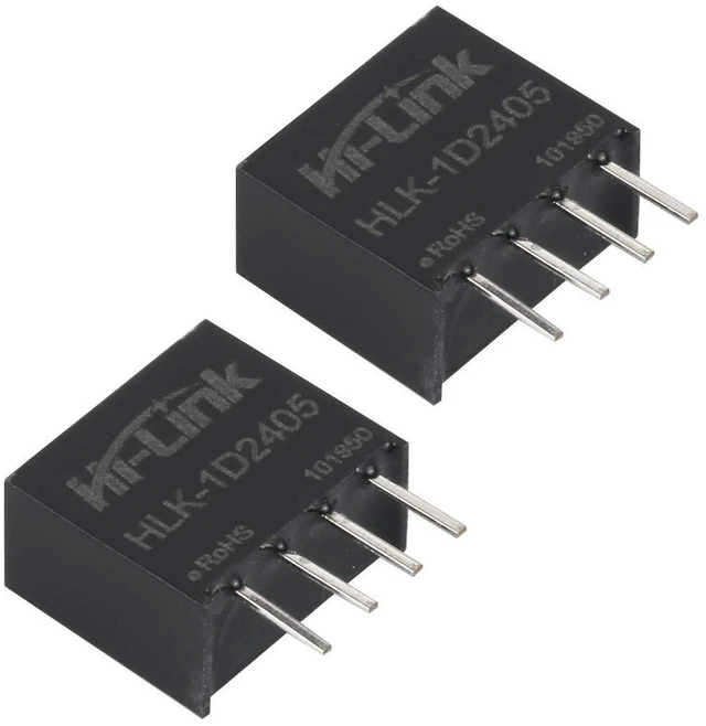 Alt view image 3 of 5 - AJMRTC HLK-1D2405 DC-DC Isolated Switching Power Supply Module, 24V to 5V 1W 200mA, 80% Efficiency Voltage Regulator Converter Compatible with B2405S, for SPI Intelligent Household Control Switch