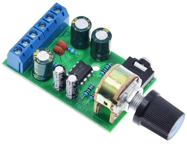 Alt view image 5 of 7 - AJMRTC 2PCS TDA2822M Mini Stereo Audio Amplifier Board, DC 1.8V-12V 2.0 Channel Dual Channel AUX Amplifier Module for Speaker DIY, MP3, Media Player