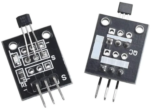 Alt view image 2 of 3 - AJMRTC 5pcs A3144 3144E Hall Effect Magnetic Sensor Module DC 5V Hall Switch Sensor with Signal Indicator, Magnet Detector Module for Arduino Raspberry Pi DIY Electronic Project Motor Speed Detection