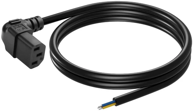 Main image of AJMRTC 3.93FT IEC 320 C13 Female 3 Pin Pigtail Power Cord, 18AWG 3-Conductor C13 to Pre-Stripped Bare Open Wiring Cable, for PSU, Server, PDU, Industrial Cabinet, DIY Electrical Wiring and Equipment