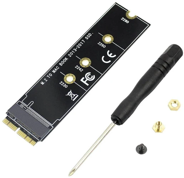 Main image of AJMRTC M Key M.2 NVMe SSD Converter Adapter Card, NGFF AHCI SSD Upgrade Card for MacBook Air Pro Retina 2013-2017 A1465 A1466 A1398 A1502