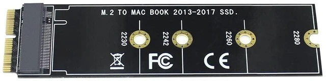 Alt view image 2 of 7 - AJMRTC M Key M.2 NVMe SSD Converter Adapter Card, NGFF AHCI SSD Upgrade Card for MacBook Air Pro Retina 2013-2017 A1465 A1466 A1398 A1502