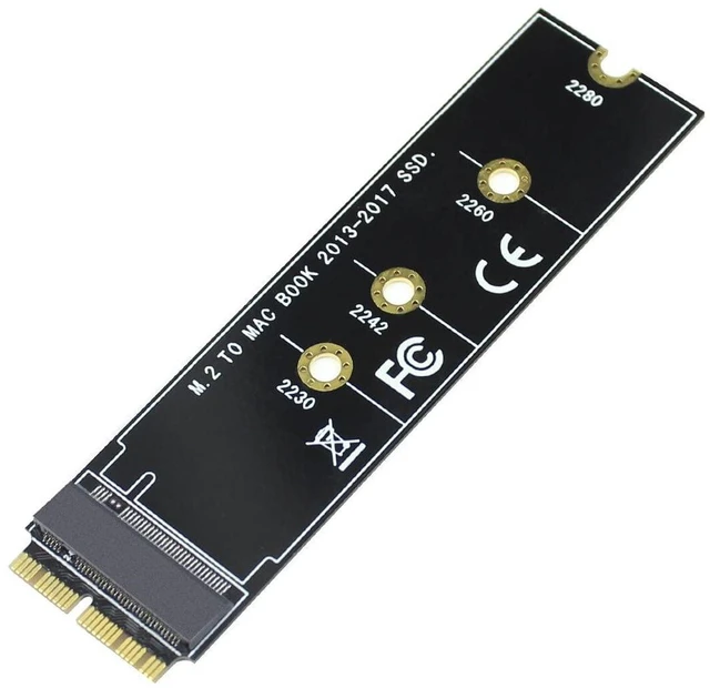 Alt view image 6 of 7 - AJMRTC M Key M.2 NVMe SSD Converter Adapter Card, NGFF AHCI SSD Upgrade Card for MacBook Air Pro Retina 2013-2017 A1465 A1466 A1398 A1502