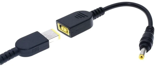 Alt view image 2 of 3 - AJMRTC 15cm DC 7.9x5.5mm Female Jack to Square USB Male Power Converter Cable, 4.0x1.7mm Tip Laptop Charging Adapter Cord Compatible with Lenovo ThinkPad IBM