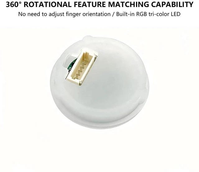 Alt view image 2 of 4 - AJMRTC HK-ZW3020 Capacitive Fingerprint Sensor Module, Touch Finger Detection Semiconductor Fingerprint Identification Unit, TTL Serial Communication for Access Control Lock DIY Project, Single Module