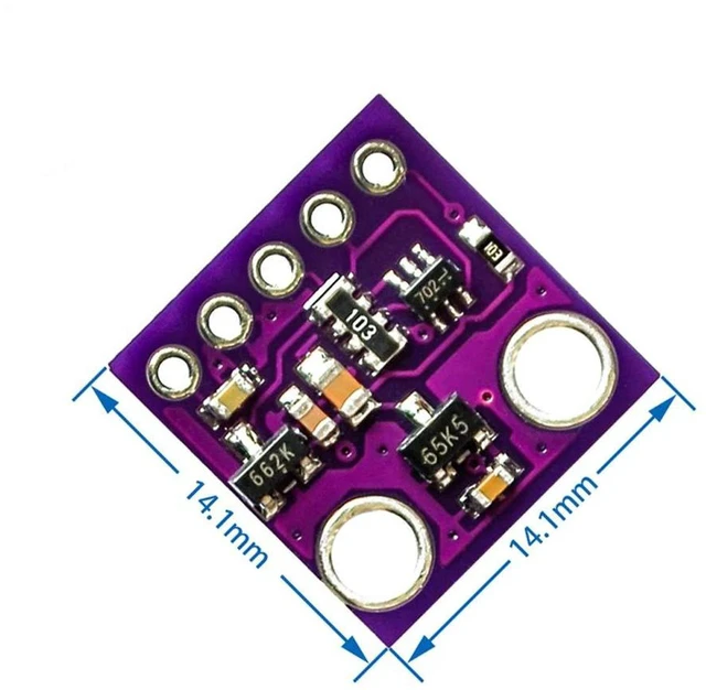 Alt view image 4 of 6 - AJMRTC MAX30102 Heart Rate Oximeter Sensor Module, Low Power Pulse Blood Oxygen Detection Breakout Board, I2C Interface Replacement for MAX30100 for Arduino ESP32 DIY Health Project