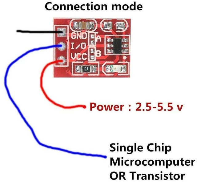 Alt view image 2 of 7 - AJMRTC 20Pcs TTP223 Capacitive Touch Sensor Module, Self-Lock / Jog Switch Mode Touch Button Module, High Sensitivity Touch Detector for Arduino ESP32 DIY Electronic Projects