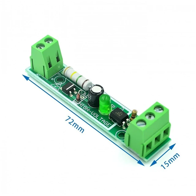 Alt view image 5 of 6 - AJMRTC AC 220V Optocoupler Detection Module, AC Sensing Opto-isolator Board, DC 3-5V TTL Signal Output, Isolated AC Voltage Detector for Arduino ESP32 Industrial Monitoring DIY Project