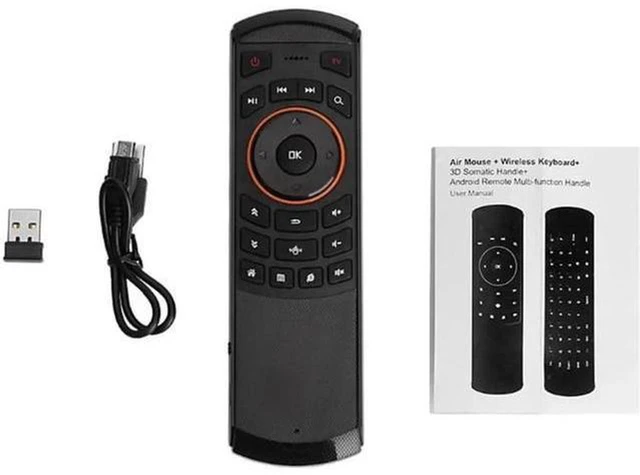 Alt view image 2 of 6 - AJMRTC X6 2.4G Wireless Air Mouse Remote Control, MLLSE Mini Fly Air Keyboard with Voice Input, Backlit Handheld Remote for Android TV Box, PC, Smart TV, Projector Media Player