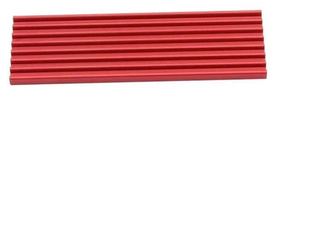 Alt view image 5 of 7 - AJMRTC 4Pcs Red Aluminum M.2 2280 SSD Heatsink Cooler, NGFF NVMe PCIE M.2 Solid State Drive Cooling Radiator with Thermal Pad, M2 SSD Heat Sink for Desktop PC Gaming Motherboard SSD Coolingg