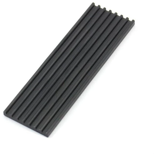 Alt view image 3 of 6 - AJMRTC 2Pcs Black Aluminum M.2 2280 SSD Heatsink Cooler, NGFF NVMe PCIE M2 Solid State Drive Cooling Radiator with Thermal Pad, M.2 SSD Heat Sink for Desktop Gaming PC Motherboard SSD Heat Dissipation