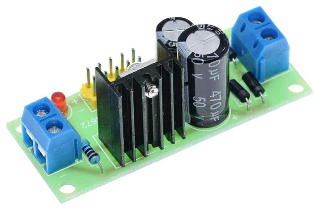 Alt view image 4 of 5 - AJMRTC 3Pcs LM7805 3-Terminal Positive Voltage Regulator Module, L7805 TO-220 5V Fixed Output Linear Voltage Stabilizer, 1A Power Regulator for Arduino ESP32 DIY Circuit Power Supply Repair Project