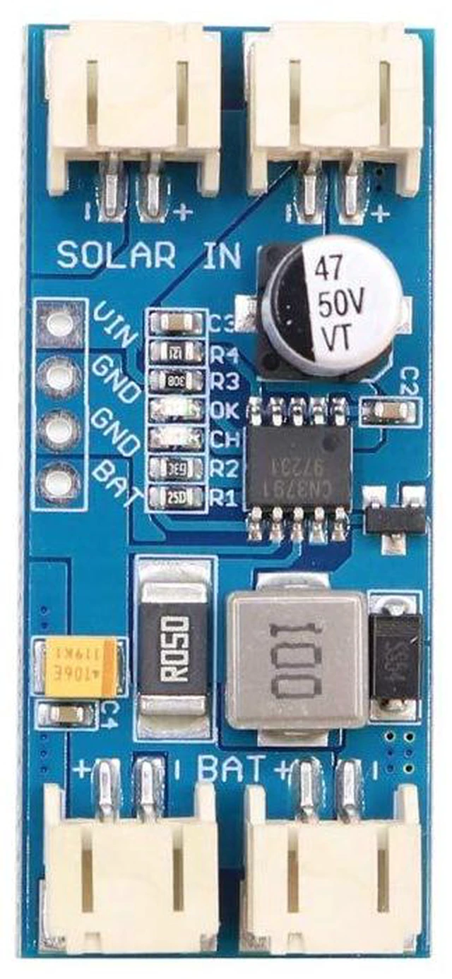 Alt view image 3 of 7 - AJMRTC CN3791 MPPT Solar Charge Controller Module, 1-Cell LiPo Battery Charging Board, 1S Lithium Battery Solar Charger Module for 12V Solar Panel, Outdoor Power, Solar Energy DIY Electronic Project