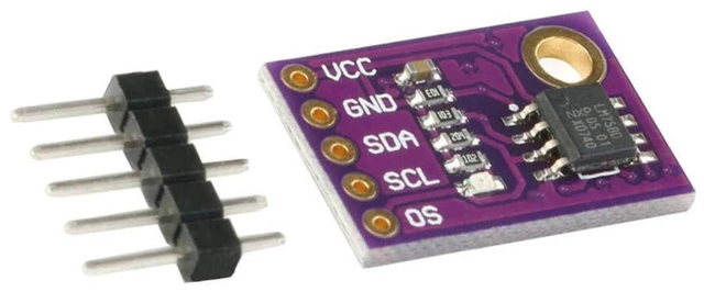 Alt view image 2 of 5 - AJMRTC 2Pcs LM75 LM75A High Precision Digital Temperature Sensor Module, High Speed I2C IIC Interface Thermal Detection Board, Programmable Over-temperature Alarm Sensor for Arduino ESP32 STM32 DIY