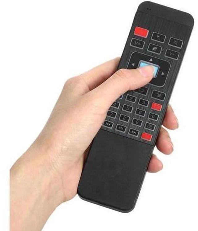 Alt view image 6 of 6 - AJMRTC 2.4G Wireless Backlit Air Mouse Keyboard, 6-Axis Gyroscope Sensor Remote Controller, Handheld QWERTY Air Remote for Android TV Box, Smart TV, PC Laptop Media Center Navigation & Text Input