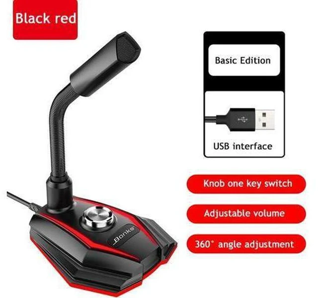 Main image of AJMRTC USB Microphone Sound Card with Built-in Speaker, Noise Reduction External USB Audio Adapter, Free-Drive Sound Card with Headset Jack for PC Laptop Recording Voice Capture Audio Debug DIY Projec