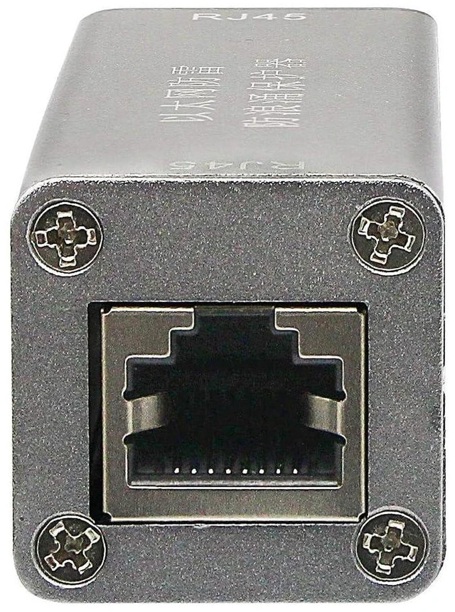 Alt view image 7 of 7 - AJMRTC RJ45 POE Ethernet Surge Protector, Outdoor LAN Network Lightning Arrester, Network Signal Surge Suppressor, POE RJ45 8P8C Surge Protection Device for IP Camera Switch Outdoor Network Wiring