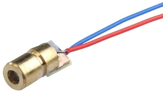 Alt view image 4 of 5 - AJMRTC 10Pcs 5V 650nm 5mW Red Dot Laser Module, Red Laser Diode Laser Tube with Wire Leads, Adjustable Focus Laser Head for DIY Marking, Positioning, Experimental Circuit