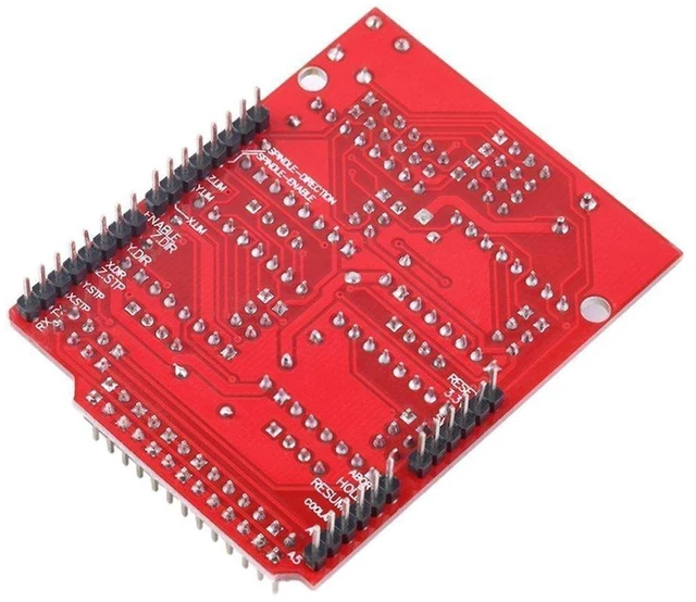 Alt view image 4 of 5 - AJMRTC 2Pcs CNC Shield V3 Stepper Motor Driver Expansion Board, A4988 Compatible Engraver Drive Shield for Arduino UNO, GRBL Control Board for CNC Router, Laser Engraver and 3D Printer