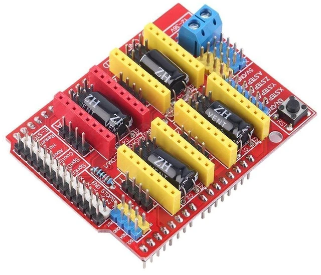 Alt view image 2 of 5 - AJMRTC 2Pcs CNC Shield V3 Stepper Motor Driver Expansion Board, A4988 Compatible Engraver Drive Shield for Arduino UNO, GRBL Control Board for CNC Router, Laser Engraver and 3D Printer