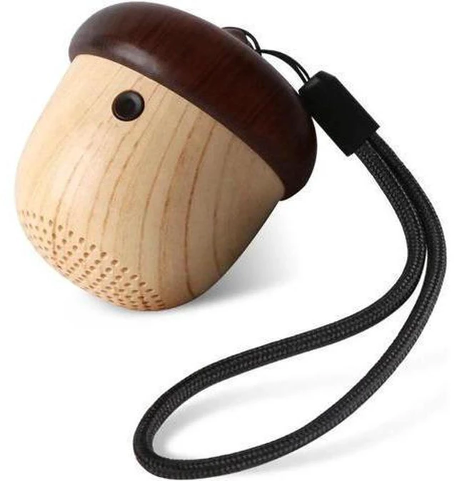Main image of AJMRTC Mini Nut Shaped Wireless Bluetooth Speaker with Lanyard, Portable Cute Acorn Style Bluetooth Audio Player, Small Outdoor Speaker Compatible with iPhone, iPad, Android Smartphones