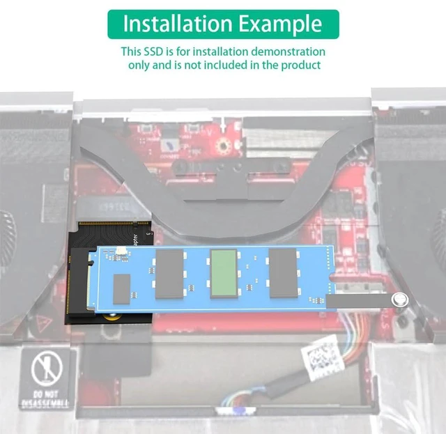 Alt view image 4 of 6 - AJMRTC M.2 Modified Short PCB Board, PCIe 4.0 / PCIe 3.0 NVMe SSD Upgrade Adapter, Black Short Version DIY Conversion Board Compatible with ROG Ally Handheld Game Console