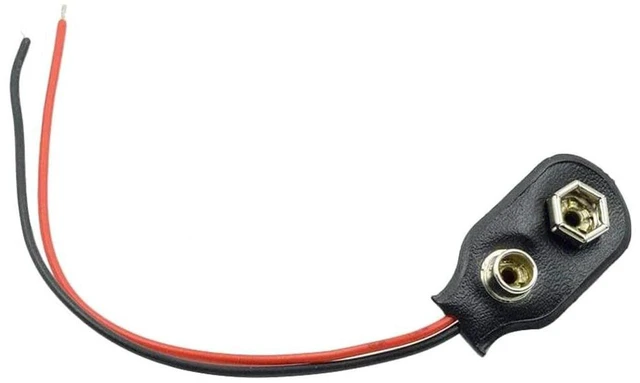 Alt view image 4 of 7 - AJMRTC 10Pcs I-Type 9V Battery Snap Connector Clips, 9V Battery Buckle with Leather Snap Terminal, 9 Volt Battery Holder Cable Leads for Electronic DIY Circuit Project