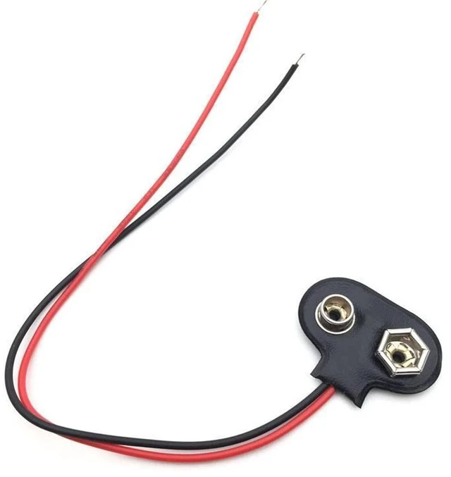 Alt view image 7 of 7 - AJMRTC 10Pcs 9V Battery Clips, T-Type Snap-on 9 Volt Battery Buckle, Leather Snap Connector with Wire Lead for DIY Electronic Projects, Circuit Experiment, Power Supply Connection