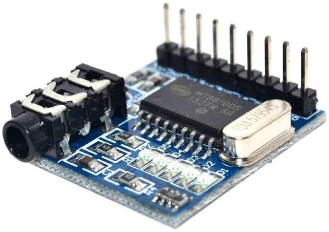 Alt view image 5 of 5 - AJMRTC 2Pcs MT8870 DTMF Decoder Module, Telephone Audio Tone Decoding Board, 3.5mm Audio Jack DTMF Signal Recognition Module Compatible with Arduino, STM32, Raspberry Pi for Dial Control Projects