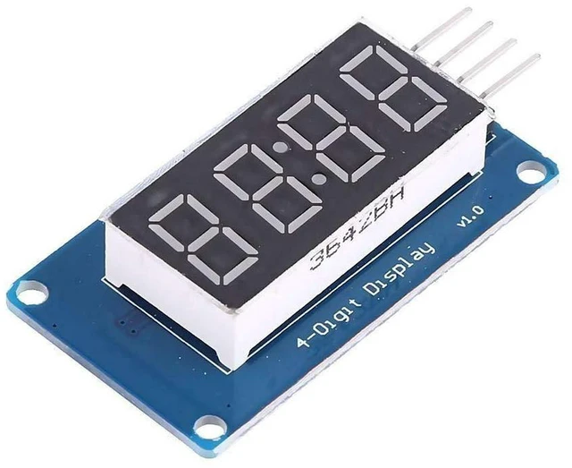 Alt view image 6 of 6 - AJMRTC 2Pcs 0.36 Inch 4-Digit 7-Segment LED Display Module, Red Common Anode Digital Tube with Colon, TM1637 Driver Chip, 2-Wire Serial Control for Arduino, STM32, Raspberry Pi DIY Clock Counter Proje