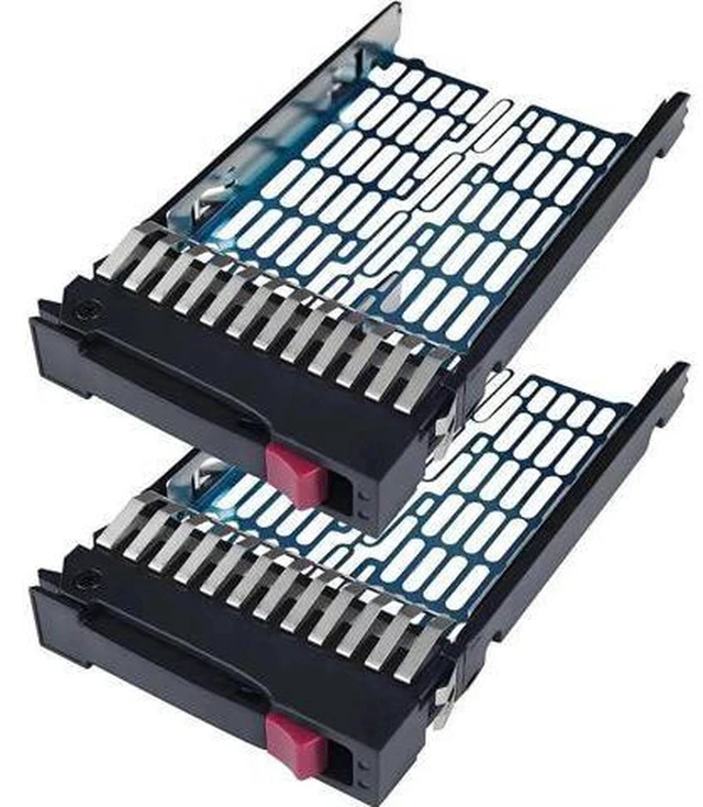 Alt view image 5 of 6 - AJMRTC 2-Pack 2.5 Inch Hard Drive Tray Caddy 378343-002 371593-001, SAS SATA SSD HDD Hot Swap Mounting Sled Compatible with ProLiant DL380 DL360 G6 DL580 DL585 G5 ML570 G4 Server
