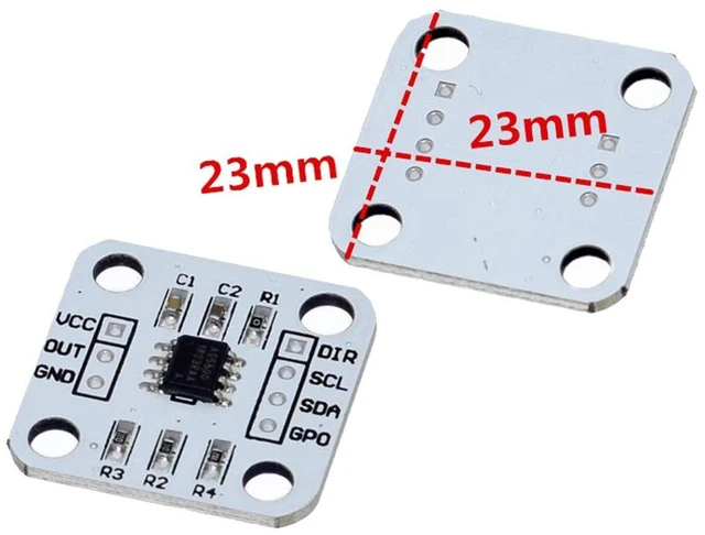 Alt view image 6 of 7 - AJMRTC 2Pcs AS5600 Magnetic Encoder Module, 12-Bit High Precision Magnetic Angle Measurement Sensor, Contactless Rotary Position Sensor with I2C Analog PWM Output for Arduino, STM32, Robot Closed-Loop