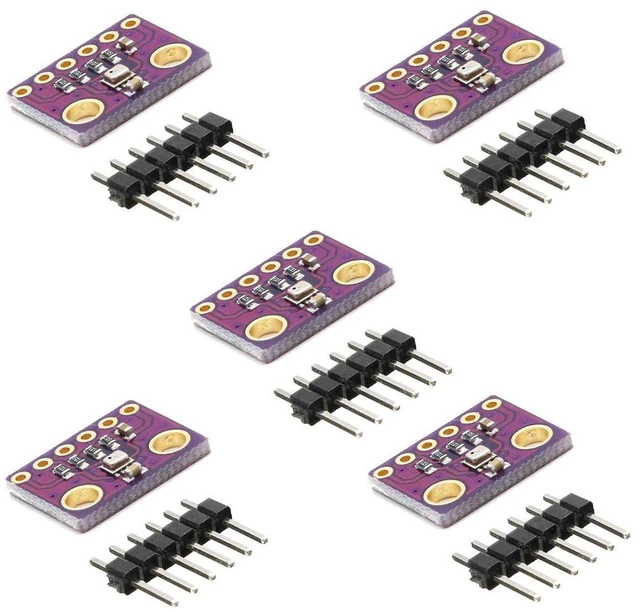 Main image of AJMRTC 5Pcs BMP280 Digital Barometric Pressure Sensor Module, 3.3V High Precision Atmospheric Pressure Temperature Sensor, I2C SPI Interface, Upgrade Replacement for BMP180 BMP085 for Arduino, STM32