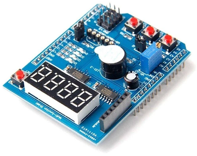 Alt view image 5 of 5 - AJMRTC Multi-Function ProtoShield Expansion Board, Sensor Shield Prototype Shield with I2C, Servo, Digital & Analog Pin Out for Microcontroller DIY Projects