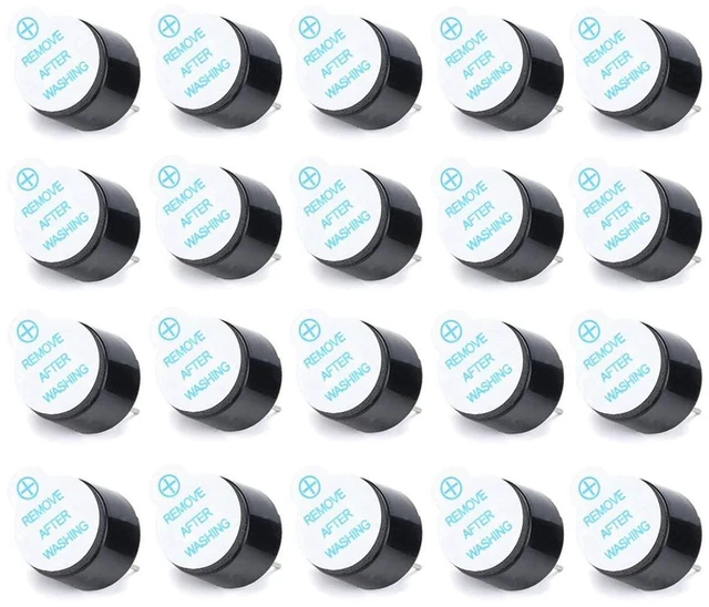 Main image of AJMRTC 20Pcs 5V Active Electromagnetic Buzzer, Continuous Beep Alarm Sounder Speaker, Integrated Active Buzzer Module for Circuit Prompt and Alarm Projects