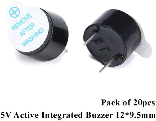 Alt view image 3 of 5 - AJMRTC 20Pcs 5V Active Electromagnetic Buzzer, Continuous Beep Alarm Sounder Speaker, Integrated Active Buzzer Module for Circuit Prompt and Alarm Projects