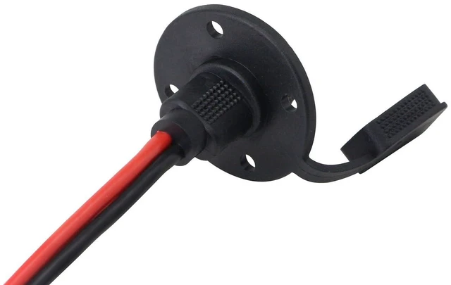 Alt view image 2 of 7 - AJMRTC 30CM 12AWG SAE Female Socket Solar Cable, Weatherproof SAE Quick Disconnect Sidewall Port Wire for Solar Panel DIY Power Connection