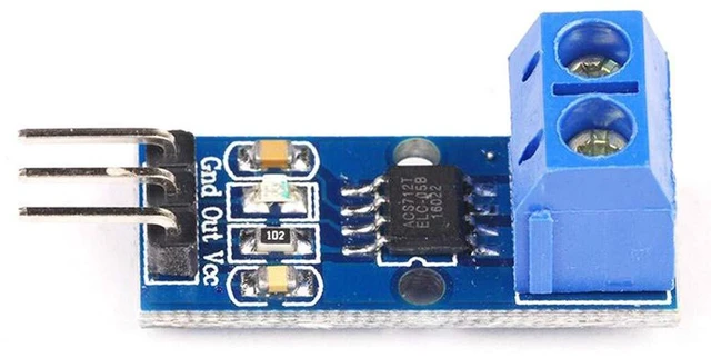 Alt view image 6 of 6 - AJMRTC 2Pcs ACS712 30A Hall Effect Current Sensor Module, Analog Output AC DC Current Detection Module for Arduino DIY Power Current Monitoring