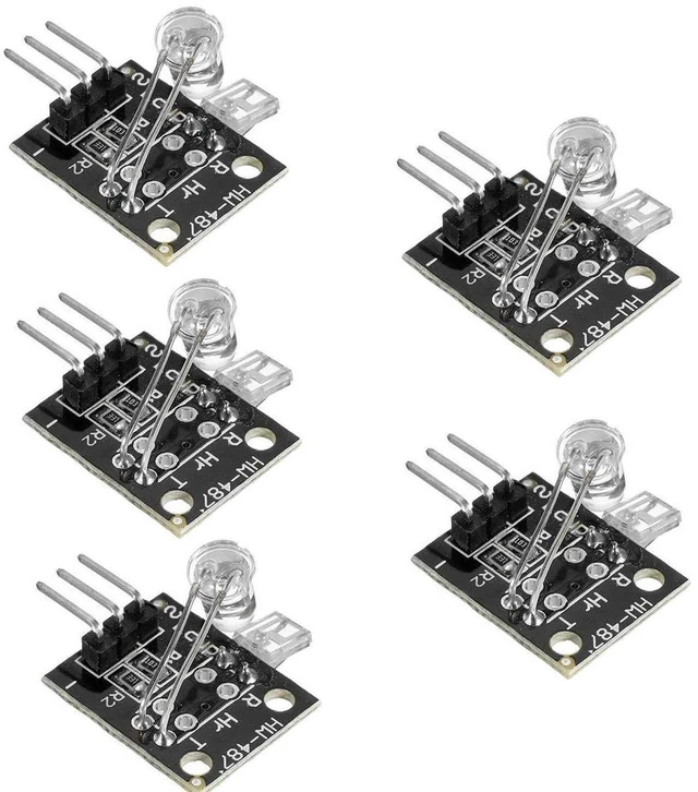 Main image of AJMRTC 5Pcs 5V Heartbeat Sensor Module, Finger Pulse Heart Rate Detection Measuring Module for Arduino STM32 Bio-Signal Monitoring DIY Project