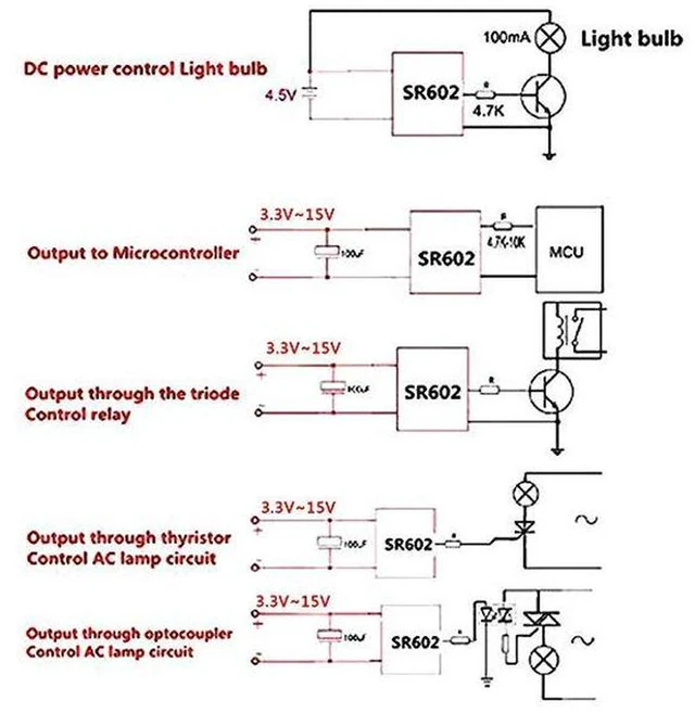 Alt view image 5 of 6 - AJMRTC 3Pcs MINI SR602 PIR Motion Sensor Module, Pyroelectric Infrared Human Body Detection Switch Module, Adjustable Delay Time for Arduino Smart Light Home Automation