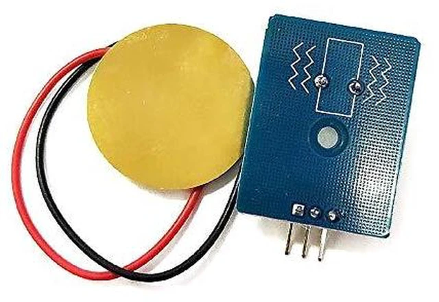 Alt view image 2 of 5 - AJMRTC 5Pcs Piezoelectric Vibration Sensor Module, Analog Ceramic Piezo Sensor for Vibration Shock Knock Detection, Signal Acquisition for Arduino STM32 Electronic DIY