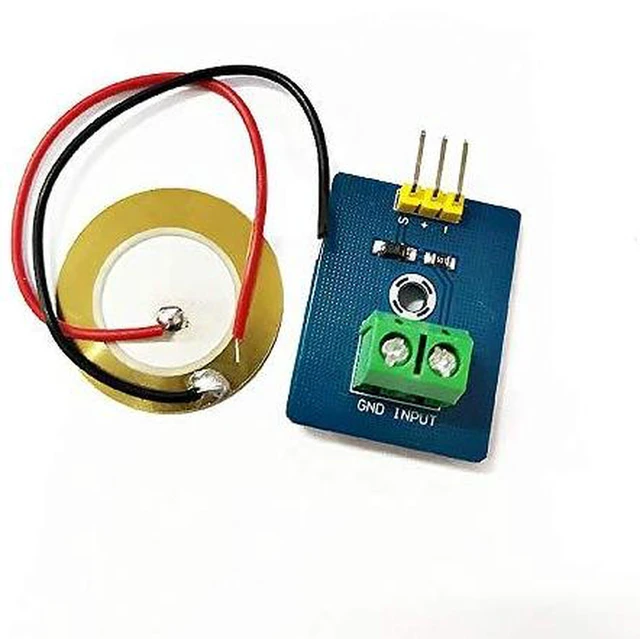 Alt view image 4 of 5 - AJMRTC 5Pcs Piezoelectric Vibration Sensor Module, Analog Ceramic Piezo Sensor for Vibration Shock Knock Detection, Signal Acquisition for Arduino STM32 Electronic DIY