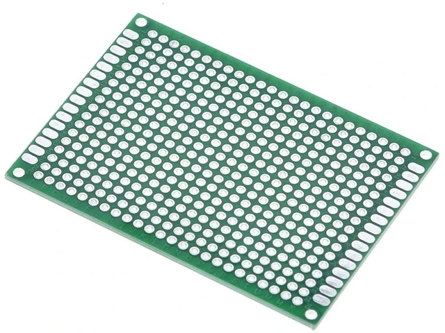 Alt view image 2 of 4 - AJMRTC 10Pcs 5x7cm FR-4 Double Sided Universal Prototype PCB Board, 1.6mm Thick Perfboard Breadboard for Electronic Circuit Soldering, DIY Circuit Prototyping