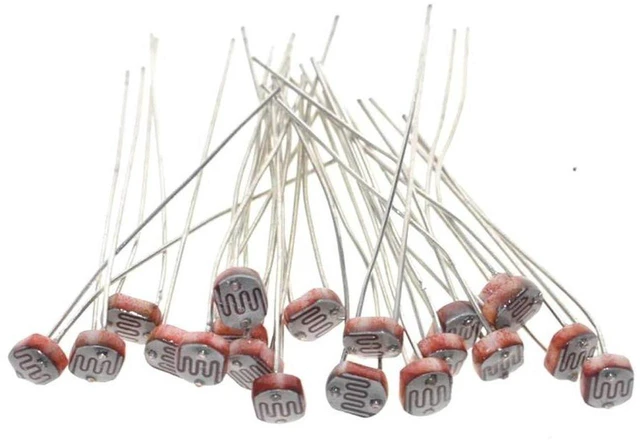 Main image of AJMRTC 100Pcs GL5528 5mm Light Dependent Resistor LDR Photoresistor, CdS Photoconductive Resistor for Light Intensity Detection, Arduino Smart Lighting DIY Project