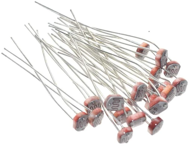 Alt view image 3 of 5 - AJMRTC 100Pcs GL5528 5mm Light Dependent Resistor LDR Photoresistor, CdS Photoconductive Resistor for Light Intensity Detection, Arduino Smart Lighting DIY Project