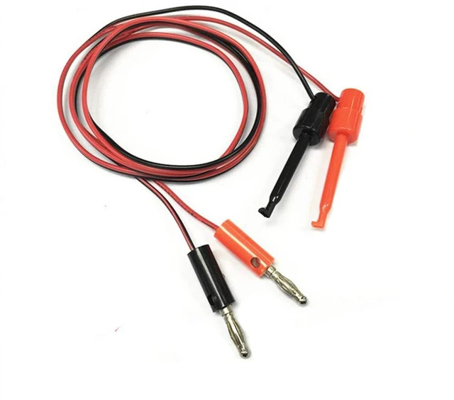 Alt view image 3 of 4 - AJMRTC 3 Pairs 4mm Banana Plug to Test Hook Clip Test Leads, 1M Multimeter Test Cable, Screw-Type Alligator Clip Probe Wire for Electrical Testing, Circuit Debugging