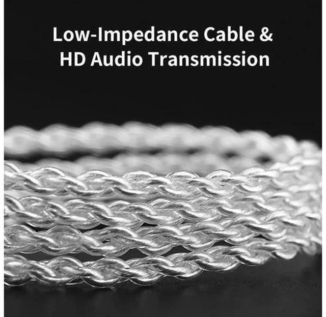 Alt view image 6 of 7 - AJMRTC QKZ TC100 IEM Replacement Cable, Type-C Plug with Inline Microphone, 2Pin 0.75mm HiFi In Ear Monitor Upgrade Cord for KZ ZSN, ZSX PRO X, ZS10, CCA, TRN IEM Earphones