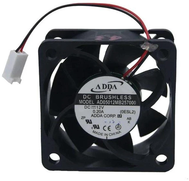 Main image of AJMRTC AD05012MB257000 50x50x25mm DC 12V 0.20A Cooling Fan, 5cm Dual Ball Bearing Axial Fan for Server, Power Supply, Inverter, DIY Cooling