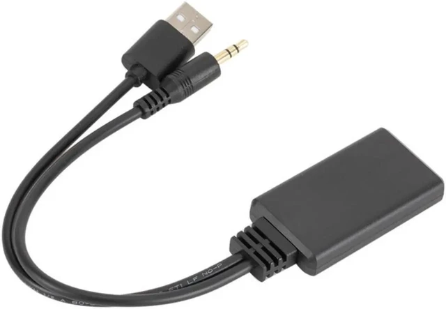 Alt view image 3 of 3 - AJMRTC Bluetooth 5.0 Audio Receiver Adapter for Car CD Stereo, USB Powered Wireless Music Receiver with 3.5mm AUX Output, Bluetooth Audio Adapter for Vehicle Radio, Speaker