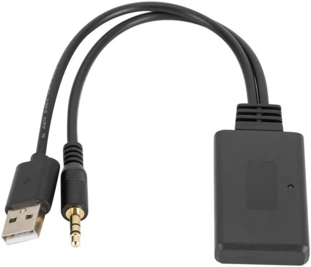 Alt view image 2 of 3 - AJMRTC Bluetooth 5.0 Audio Receiver Adapter for Car CD Stereo, USB Powered Wireless Music Receiver with 3.5mm AUX Output, Bluetooth Audio Adapter for Vehicle Radio, Speaker